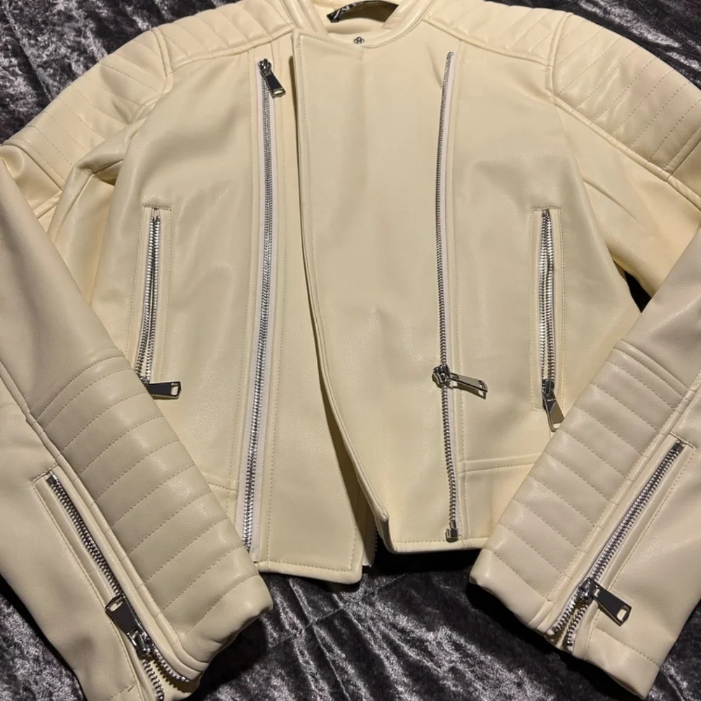 Zara Faux Leather Utility Jacket - Picture 2 of 6